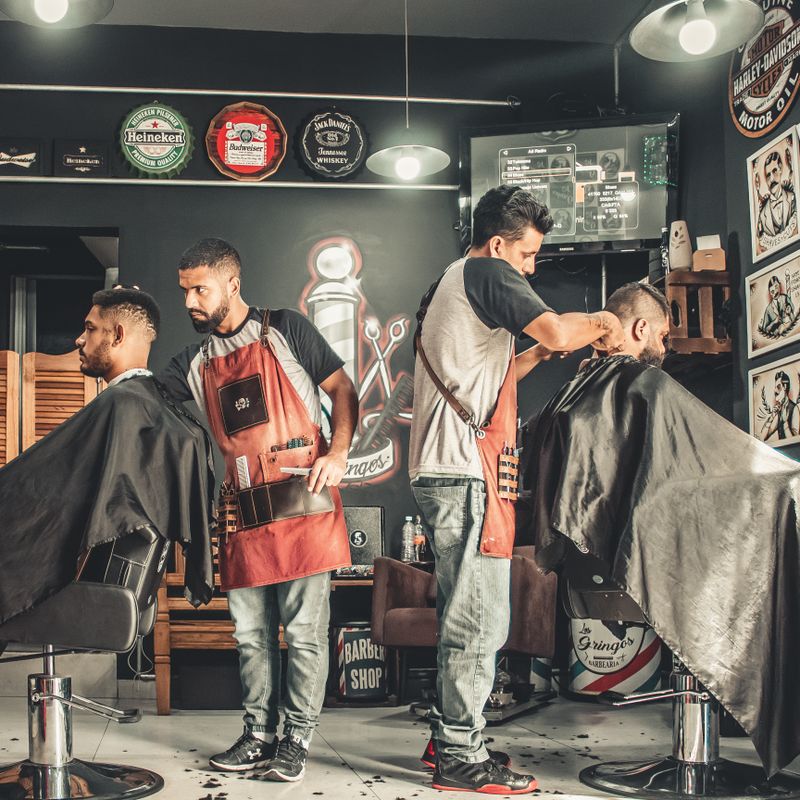 Fresh haircut at Hamza Barber